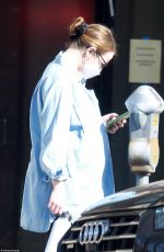 Pregnant EMMA STONE Out in Los Angeles 02/05/2021