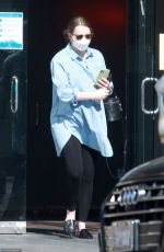 Pregnant EMMA STONE Out in Los Angeles 02/05/2021