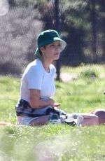 Pregnant HALSEY at a Picnic in Los Angeles 01/31/2021