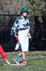 Pregnant HALSEY at a Picnic in Los Angeles 01/31/2021