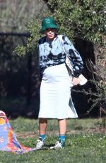 Pregnant HALSEY at a Picnic in Los Angeles 01/31/2021