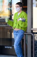 Pregnant HALSEY at Starbucks in Los Angeles 02/04/2021