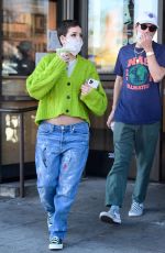 Pregnant HALSEY at Starbucks in Los Angeles 02/04/2021