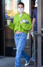 Pregnant HALSEY at Starbucks in Los Angeles 02/04/2021