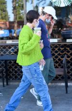 Pregnant HALSEY at Starbucks in Los Angeles 02/04/2021