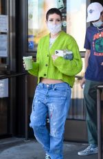 Pregnant HALSEY at Starbucks in Los Angeles 02/04/2021