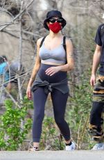 Pregnant HALSEY Out Hiking in Malibu 02/03/2021