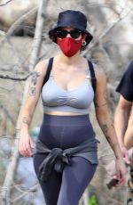 Pregnant HALSEY Out Hiking in Malibu 02/03/2021