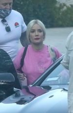 Pregnant HALSEY Show New Platinum Hair Out in Los Angeles 02/08/2021