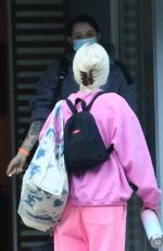 Pregnant HALSEY Show New Platinum Hair Out in Los Angeles 02/08/2021