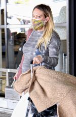 Pregnant HILARY DUFF Arrives in Los Angeles 02/12/2021