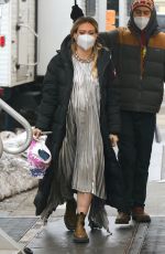 Pregnant HILARY DUFF on the Set of Younger in New York 02/09/2021