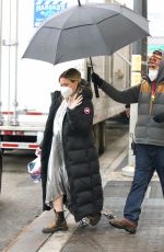 Pregnant HILARY DUFF on the Set of Younger in New York 02/09/2021