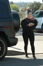 Pregnant HILARY DUFF Out at a Park in Los Angeles 02/20/2021