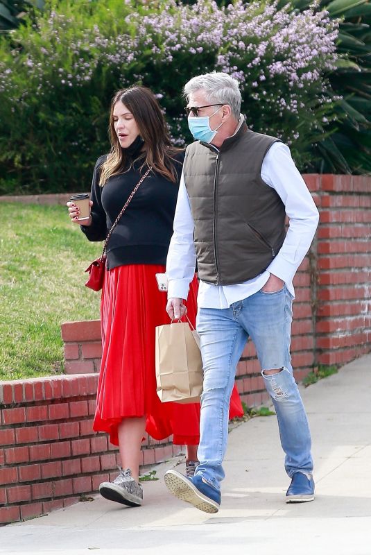 Pregnant KATHARINE MCPHEE and David Foster Out on Valentine