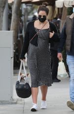 Pregnant KATHARINE MCPHEE at Il Pastaio in Beverly Hills 02/15/2021