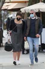 Pregnant KATHARINE MCPHEE at Il Pastaio in Beverly Hills 02/15/2021