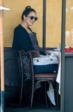 Pregnant KATHARINE MCPHEE at Il Pastaio in Beverly Hills 02/15/2021