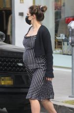 Pregnant KATHARINE MCPHEE at Il Pastaio in Beverly Hills 02/15/2021