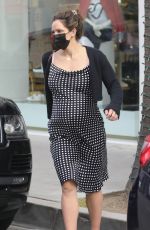 Pregnant KATHARINE MCPHEE at Il Pastaio in Beverly Hills 02/15/2021