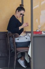 Pregnant KATHARINE MCPHEE at Il Pastaio in Beverly Hills 02/15/2021