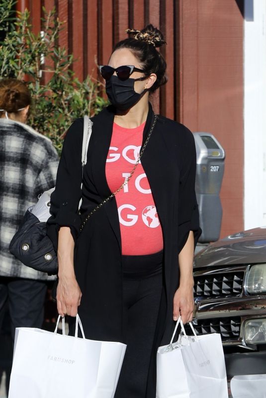 Pregnant KATHARINE MCPHEE Out Shopping in Los Angeles 02/02/201