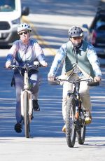 Pregnant KATY PERRY and Orlando Bloom Take a Bike Ride in Santa Barbara 01/30/2021