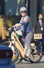 Pregnant KATY PERRY Riding a Bike Out in Santa Barbara 01/31/2021