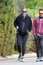 Pregnant MANDY MOORE and Taylor Goldsmith Out on Valentine