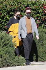 Pregnant MANDY MOORE Leaves an Acupuncture Clinic in Los Feliz 02/12/2021