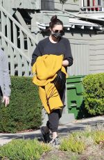 Pregnant MANDY MOORE Leaves an Acupuncture Clinic in Los Feliz 02/12/2021
