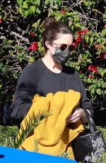 Pregnant MANDY MOORE Leaves an Acupuncture Clinic in Los Feliz 02/12/2021