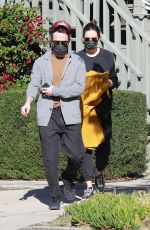 Pregnant MANDY MOORE Leaves an Acupuncture Clinic in Los Feliz 02/12/2021