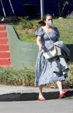 Pregnant MANDY MOORE Out and About in Los Angeles 02/03/2021