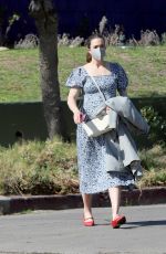 Pregnant MANDY MOORE Out and About in Los Angeles 02/03/2021