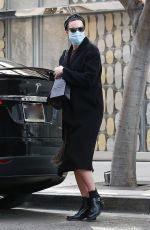 Pregnant MANDY MOORE Shopping on Rodeo Dr. in Beverly Hills 01/31/2021