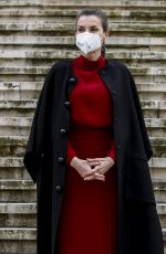 QUEEN LETIZIA OF SPAIN at Concepcion Arenalin Exhibition in Spain 02/16/2021