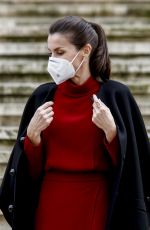 QUEEN LETIZIA OF SPAIN at Concepcion Arenalin Exhibition in Spain 02/16/2021