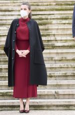 QUEEN LETIZIA OF SPAIN at Concepcion Arenalin Exhibition in Spain 02/16/2021