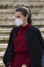 QUEEN LETIZIA OF SPAIN at Concepcion Arenalin Exhibition in Spain 02/16/2021