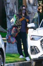 RACHEL BILSON Out with Her Dog in Los Angeles 02/21/2021