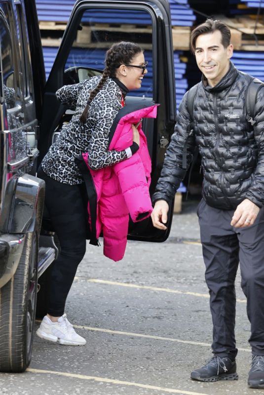 REBEKAH VARDY and Andy Buchanan at Nottingham Ice Rink 02/23/2021