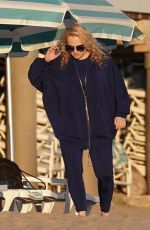 REBEL WILSON Out on the Beach in Santa Barbara 02/21/2021