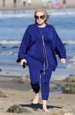 REBEL WILSON Out on the Beach in Santa Barbara 02/21/2021