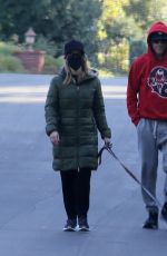 REESE WITHERSPOON and Jim Toth Out with Their Dogs in Brentwood 02/07/2021
