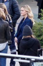 REESE WITHERSPOON and JULIANNA MARGUILES on the Set of The Morning Show 02/17/2021