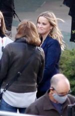 REESE WITHERSPOON and JULIANNA MARGUILES on the Set of The Morning Show 02/17/2021