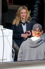 REESE WITHERSPOON on the Set of Morning Show in Los Angeles 02/09/2021