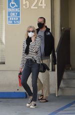 ROBIN WRIGHT and Clement Giraudet Out in Los Angeles 02/14/2021