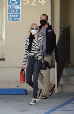 ROBIN WRIGHT and Clement Giraudet Out in Los Angeles 02/14/2021
